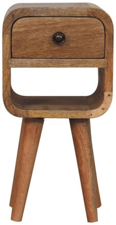 Artisan - Extra Mini Oak-Ish Curve Lower Bedside