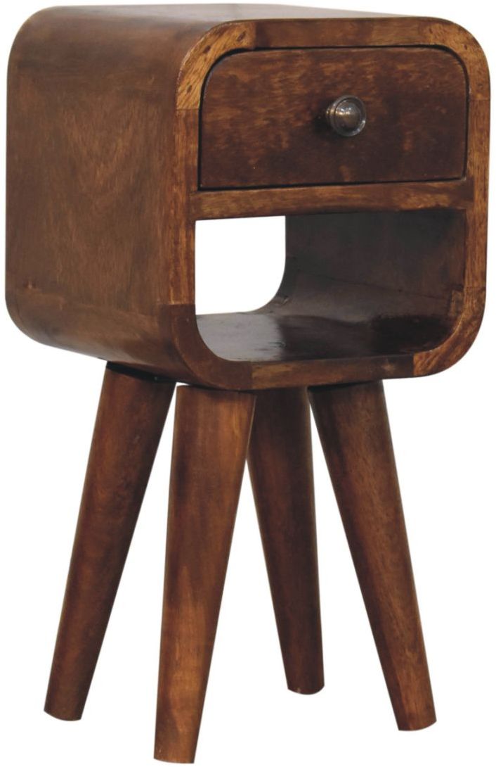 Artisan - Extra Mini Chestnut Curve Lower Bedside