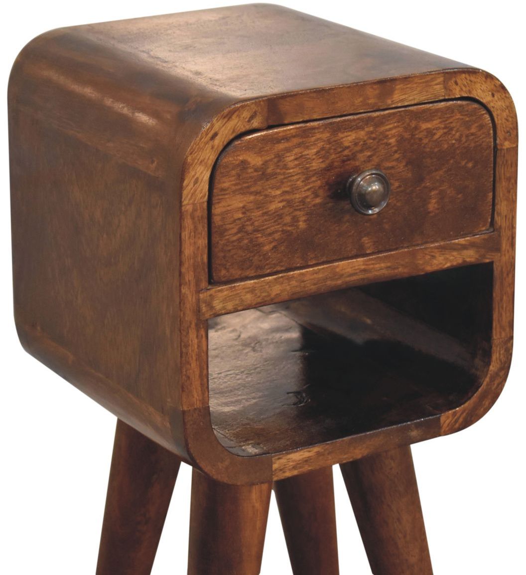 Artisan - Extra Mini Chestnut Curve Lower Bedside