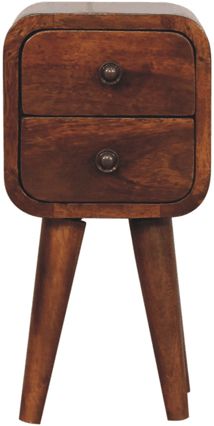 Artisan - Extra Mini Curved Chestnut Bedside