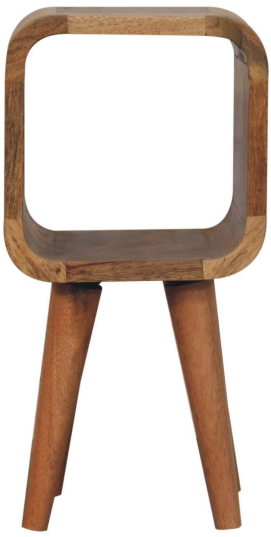 Artisan - Extra Mini Minimalist Open Curved Oak-Ish Bedside