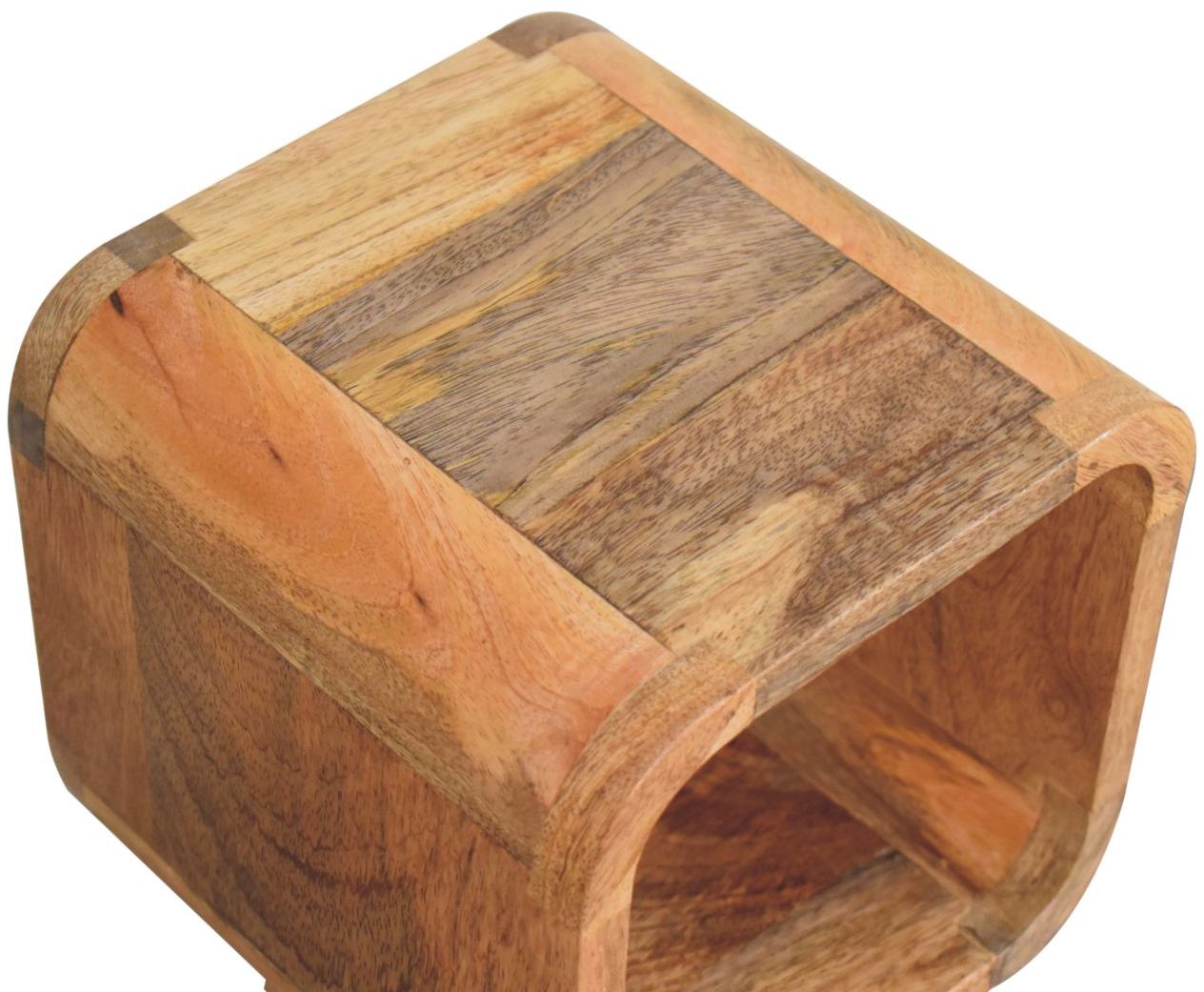 Artisan - Extra Mini Minimalist Open Curved Oak-Ish Bedside
