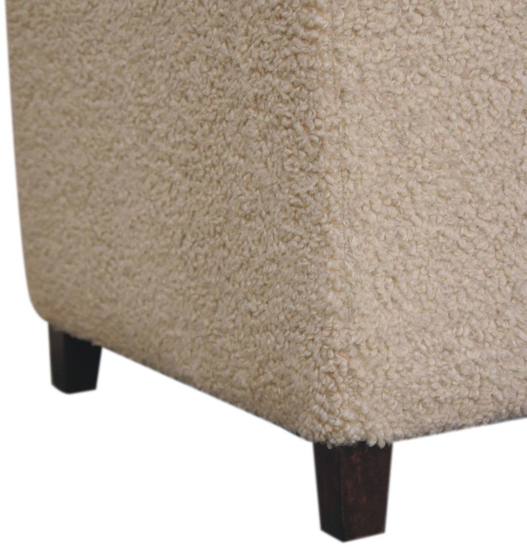 Artisan - Bliss Cream Bouclé Ottoman