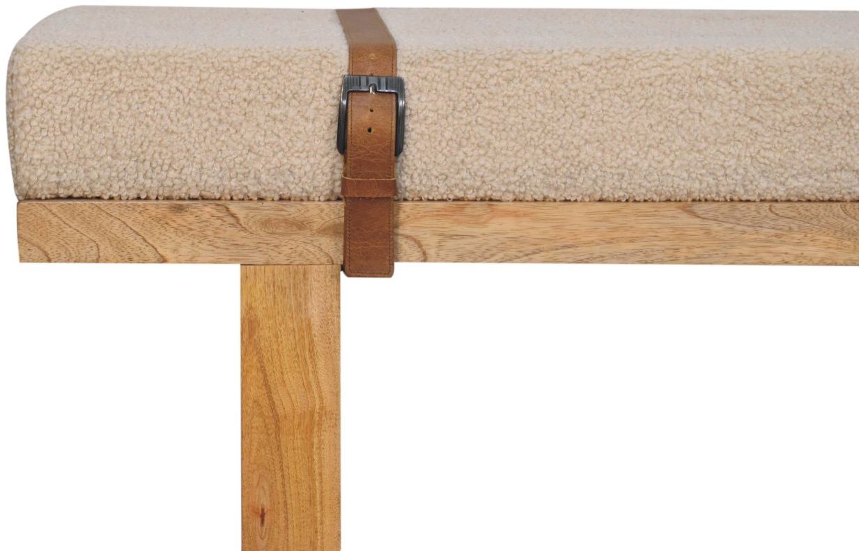 Artisan - Belmont Cream Boucle Bench
