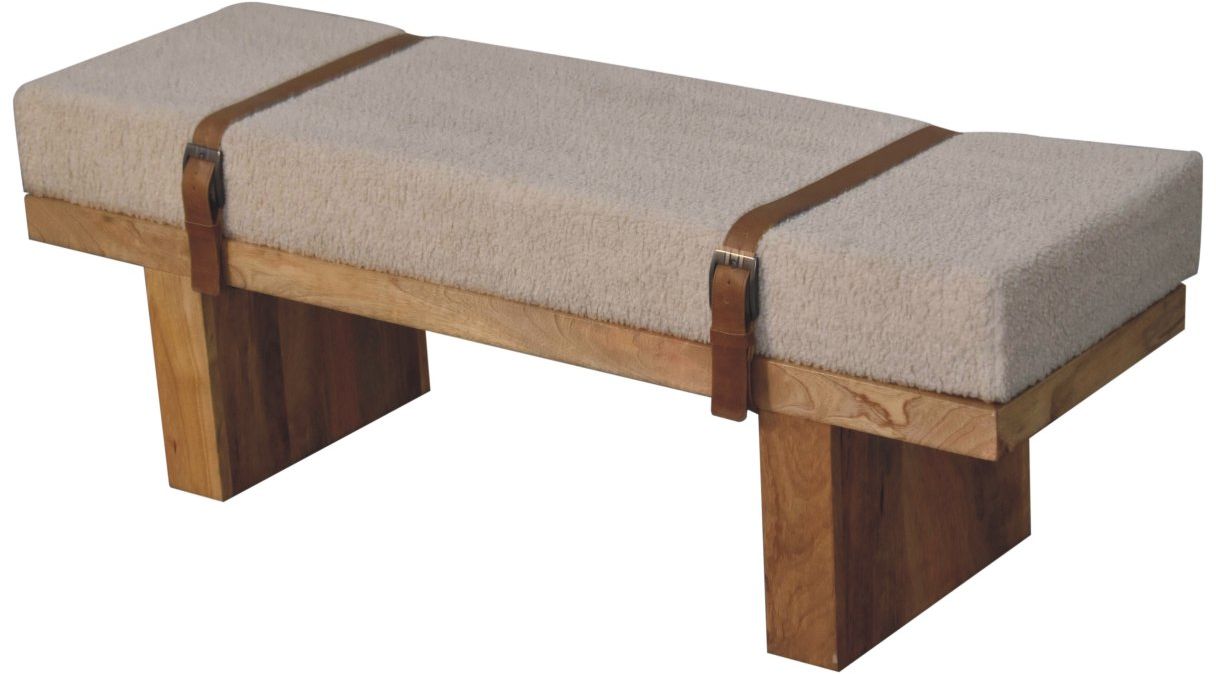 Artisan - Belmont Cream Boucle Bench