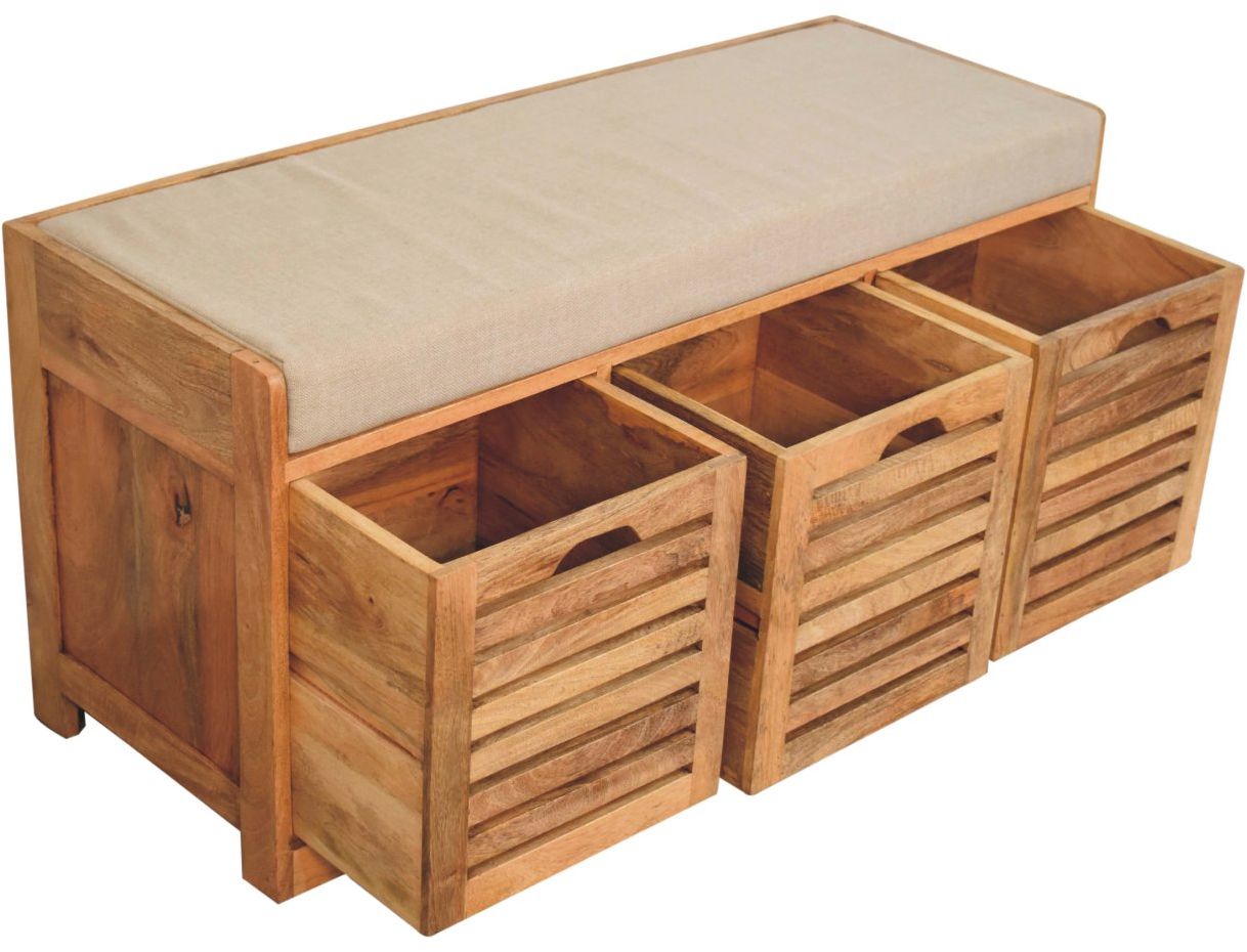Artisan - Shutter Oak-Ish Shoe Bench