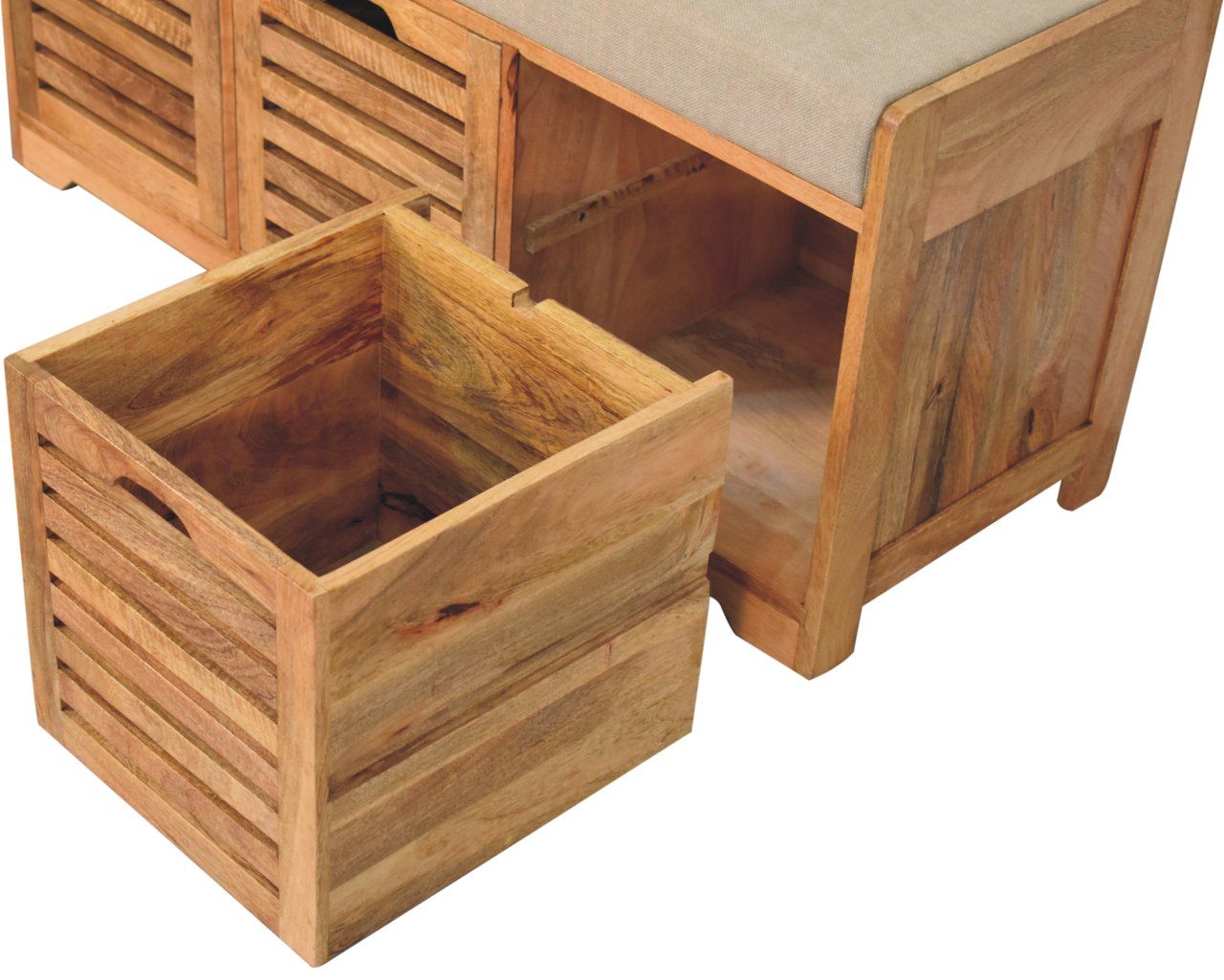 Artisan - Shutter Oak-Ish Shoe Bench