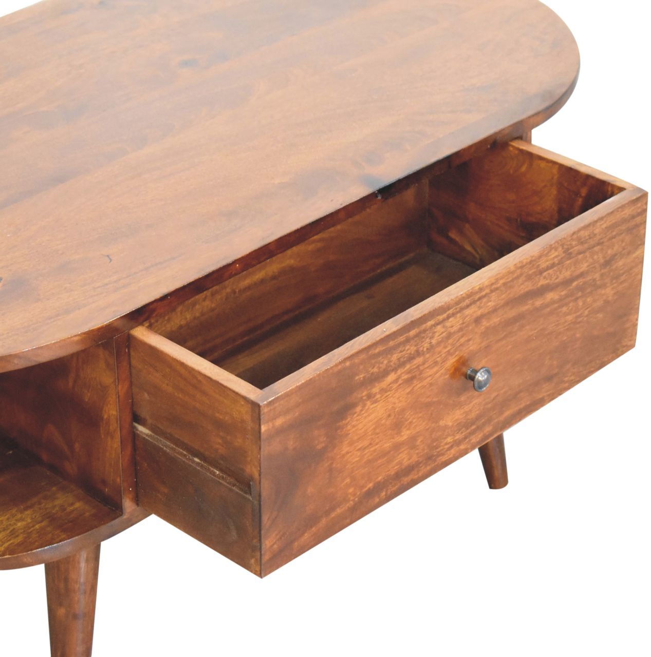 Artisan - Chestnut Oval Coffee Table With 2 Drawer