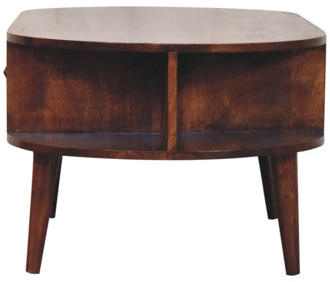 Artisan - Chestnut Oval Coffee Table With 2 Drawer