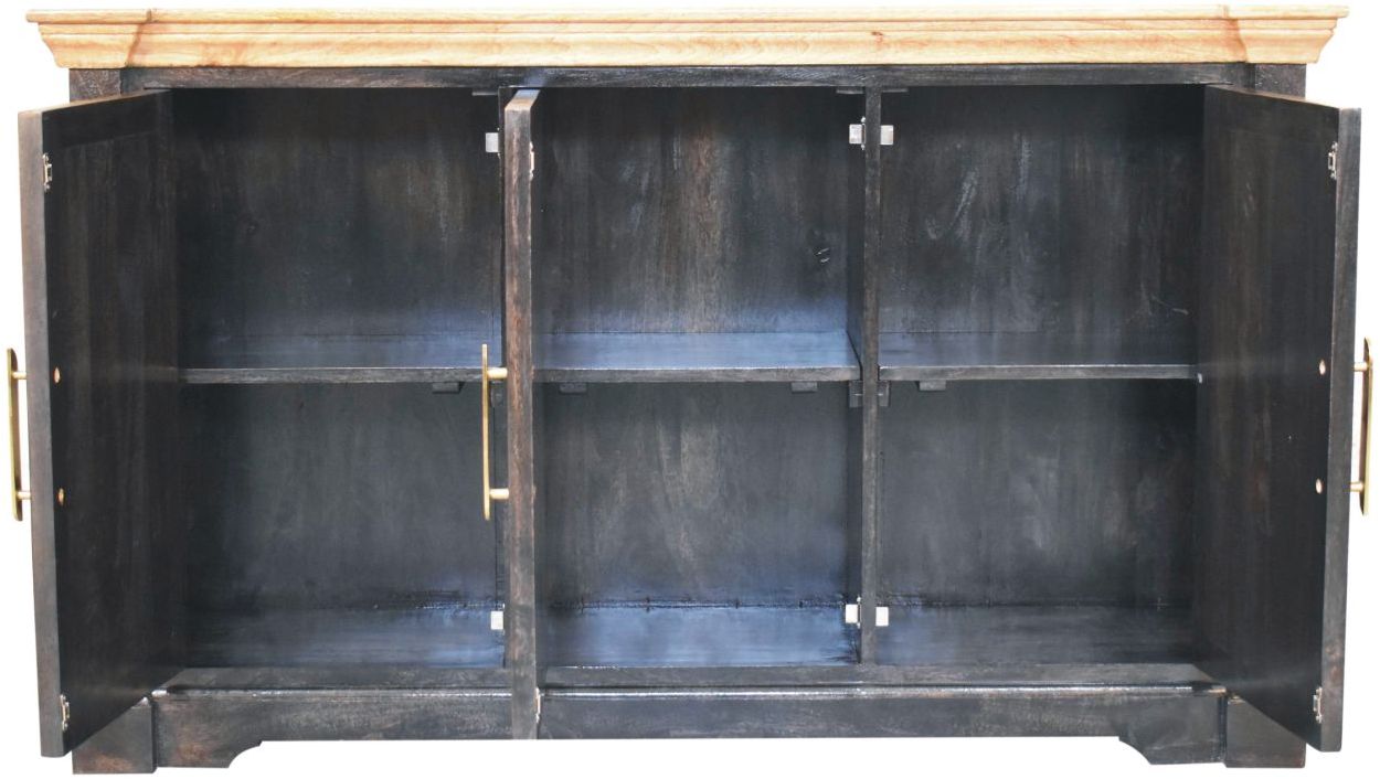 Artisan - Regal Ash Black Rustic Sideboard