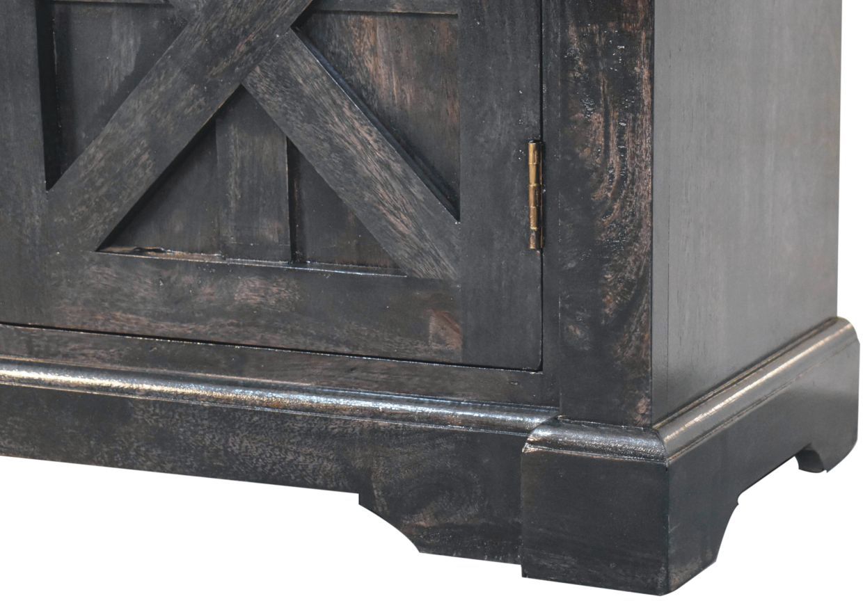 Artisan - Regal Ash Black Rustic Sideboard