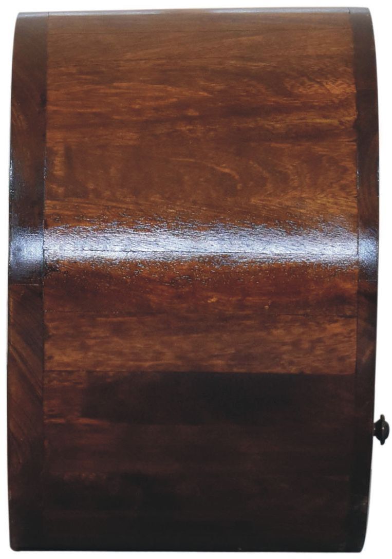 Artisan - Floating Circle Chestnut Bedside