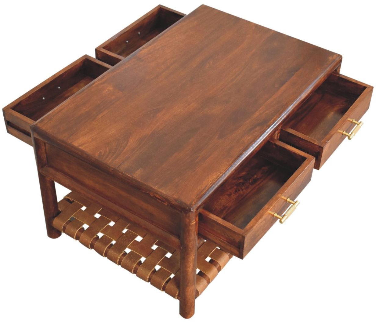 Artisan - Regency Woven Console Table With 4 Drawers