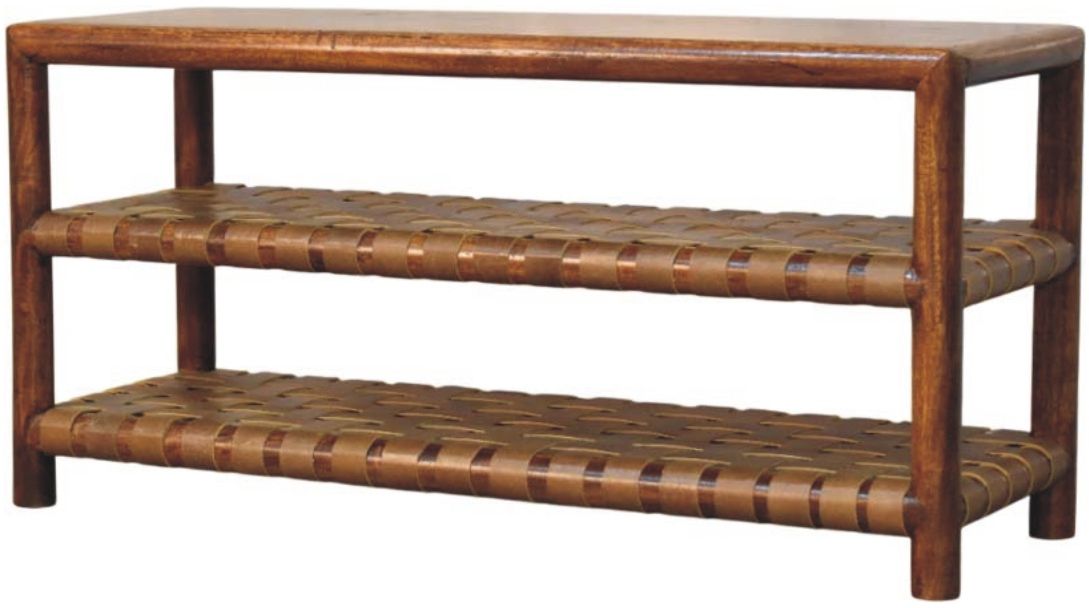 Artisan - Regency Woven Chestnut 2 Slot Shoe Rack