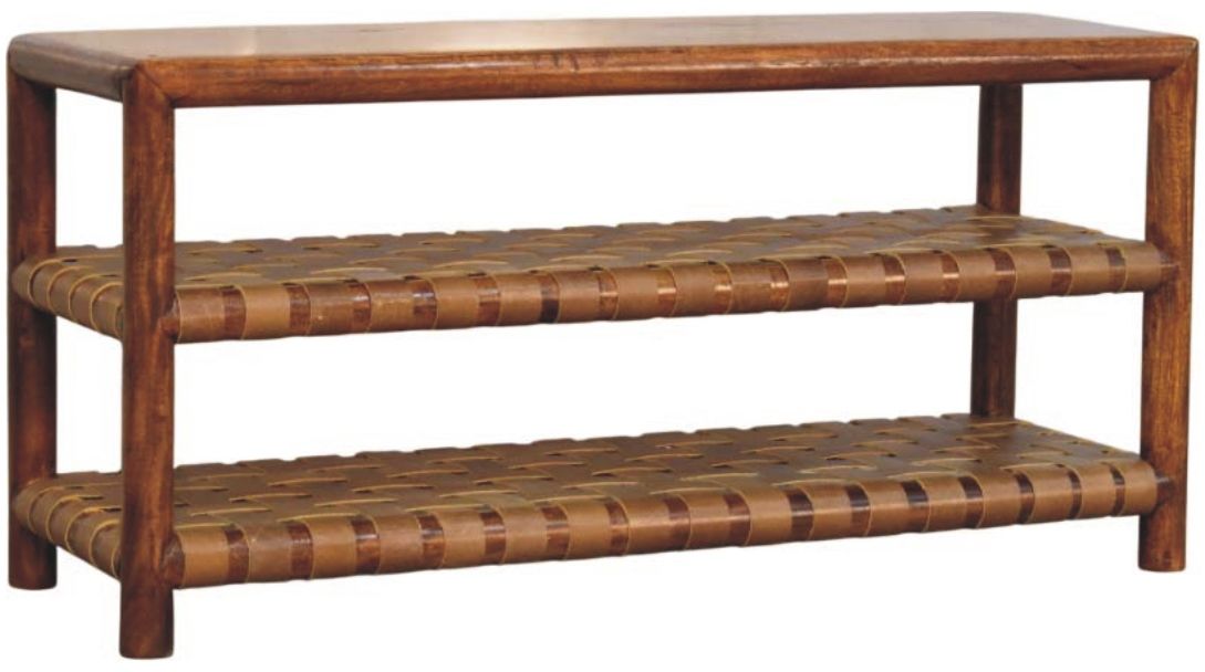Artisan - Regency Woven Chestnut 2 Slot Shoe Rack