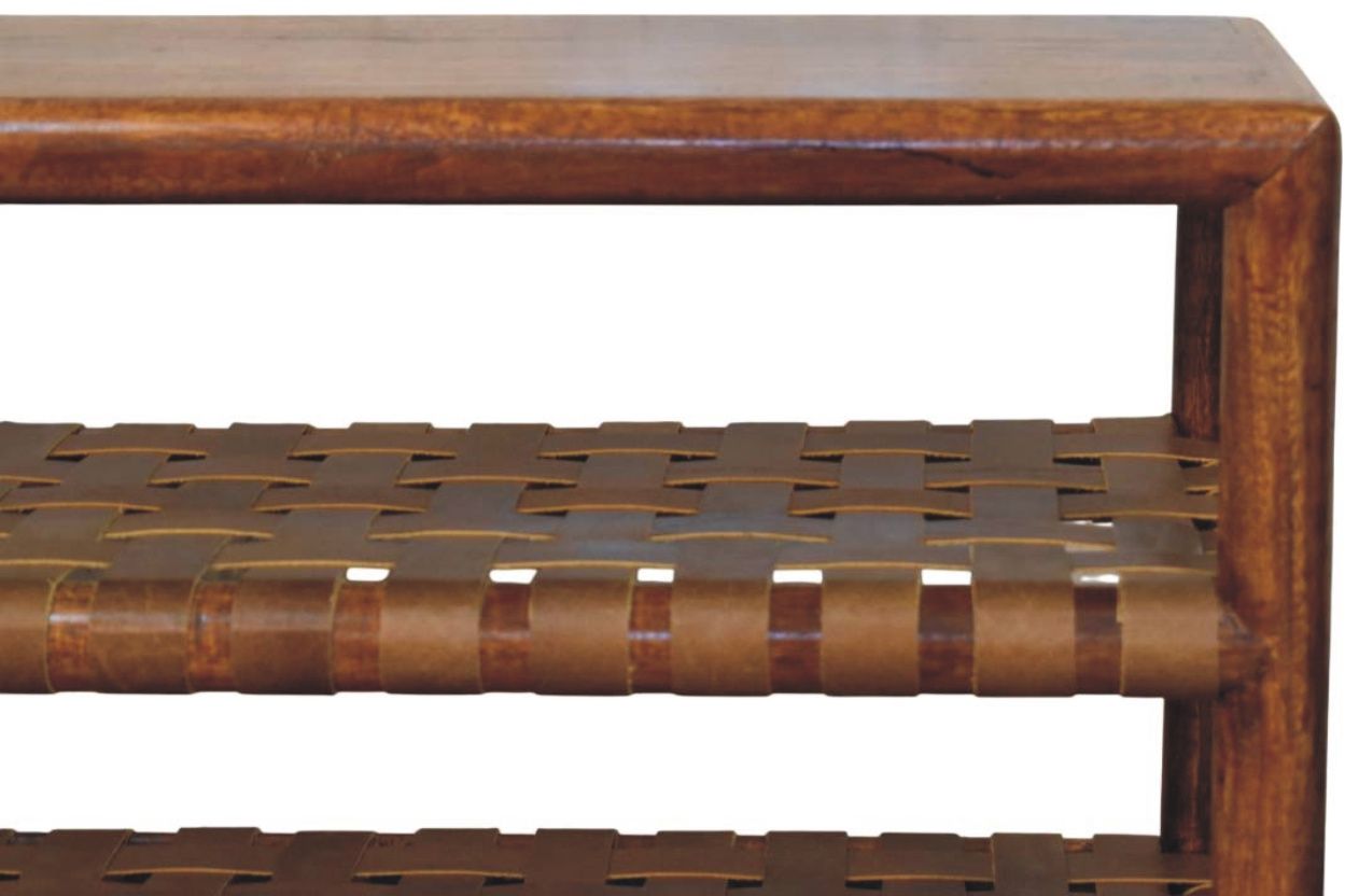 Artisan - Regency Woven Chestnut 2 Slot Shoe Rack