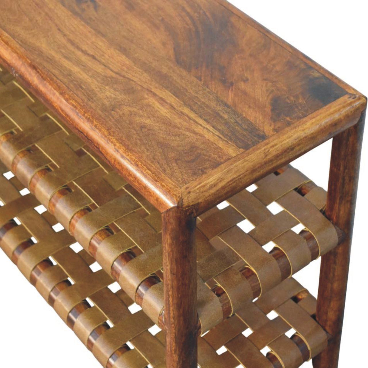 Artisan - Regency Woven Chestnut 2 Slot Shoe Rack