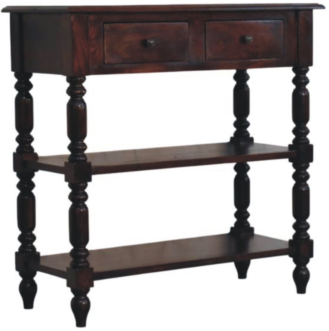 Artisan - Turned Legs Cherry Side Table