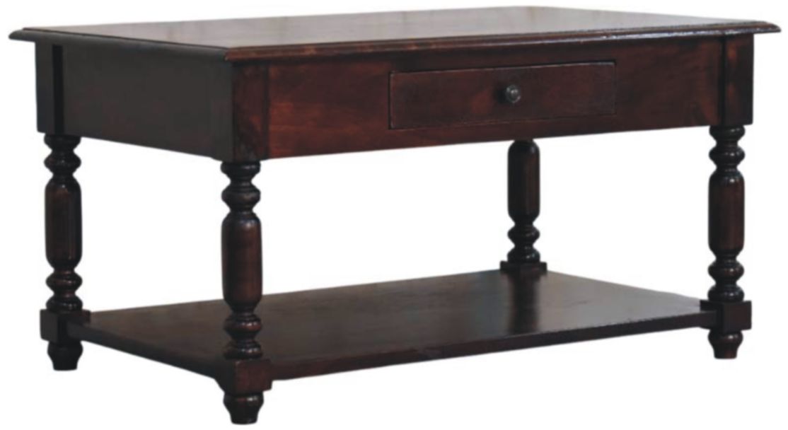 Artisan - Turned Legs Cherry Console Table