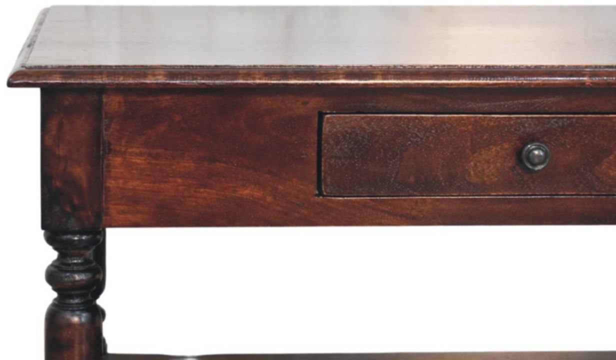 Artisan - Turned Legs Cherry Console Table