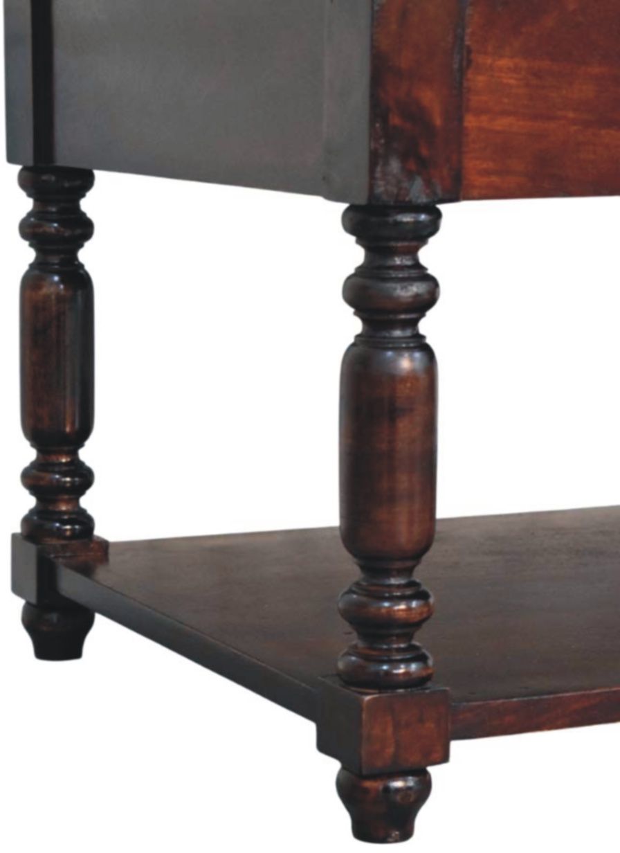 Artisan - Turned Legs Cherry Console Table