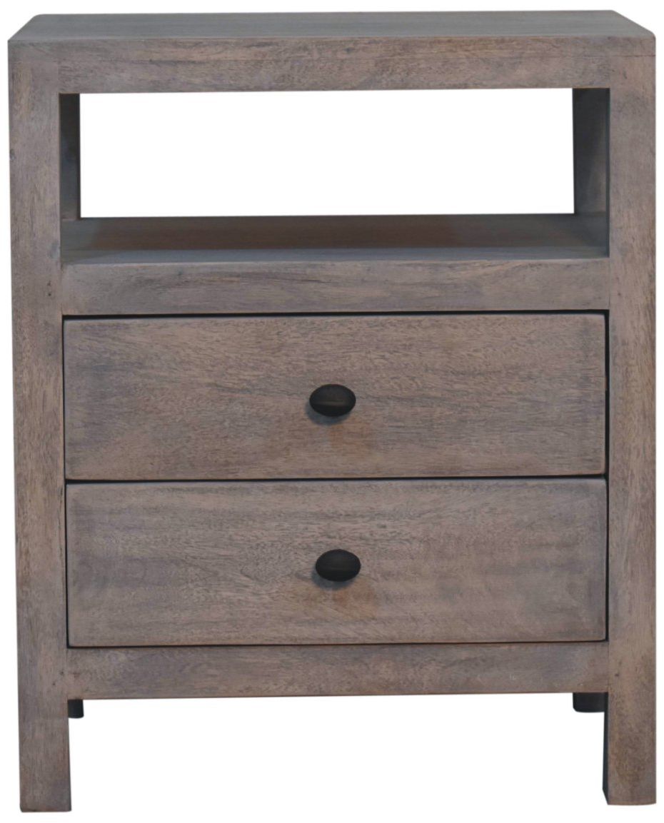 Artisan - Acid Wash 2 Drawer Open Bedside