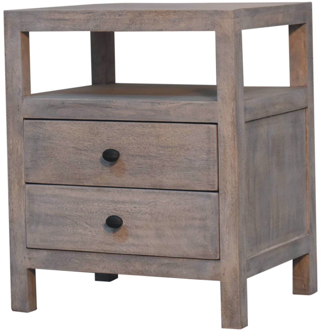 Artisan - Acid Wash 2 Drawer Open Bedside