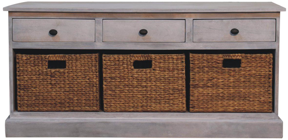 Artisan - Acid Wash Basket Storage Cabinet