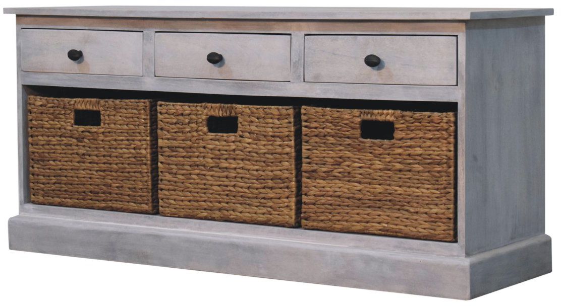 Artisan - Acid Wash Basket Storage Cabinet