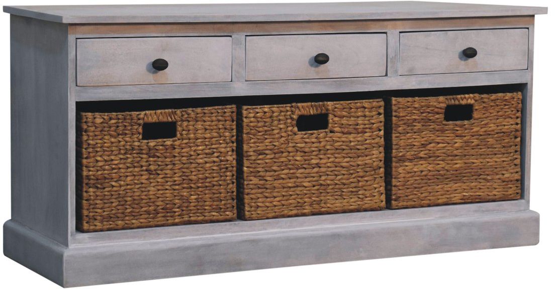 Artisan - Acid Wash Basket Storage Cabinet