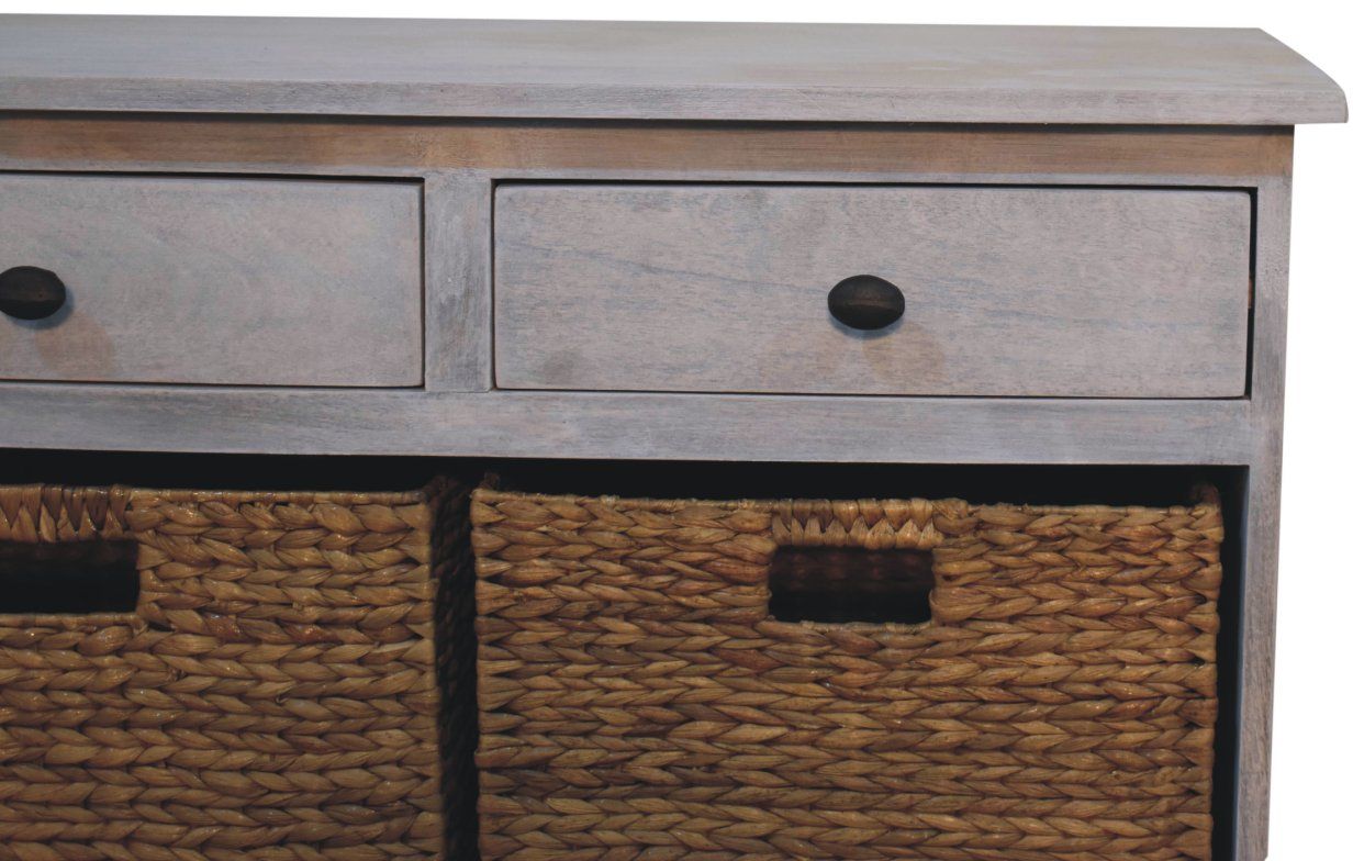 Artisan - Acid Wash Basket Storage Cabinet
