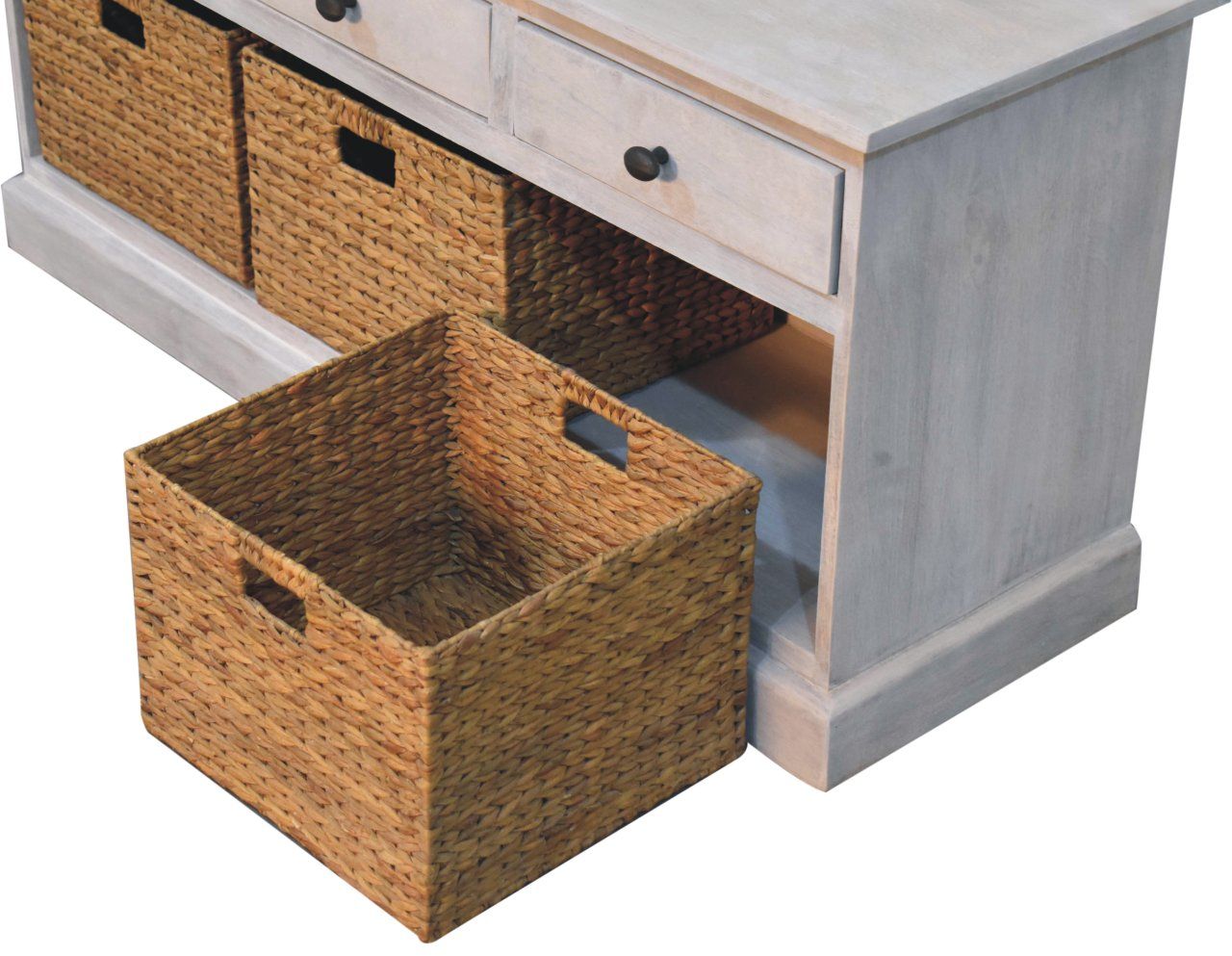 Artisan - Acid Wash Basket Storage Cabinet