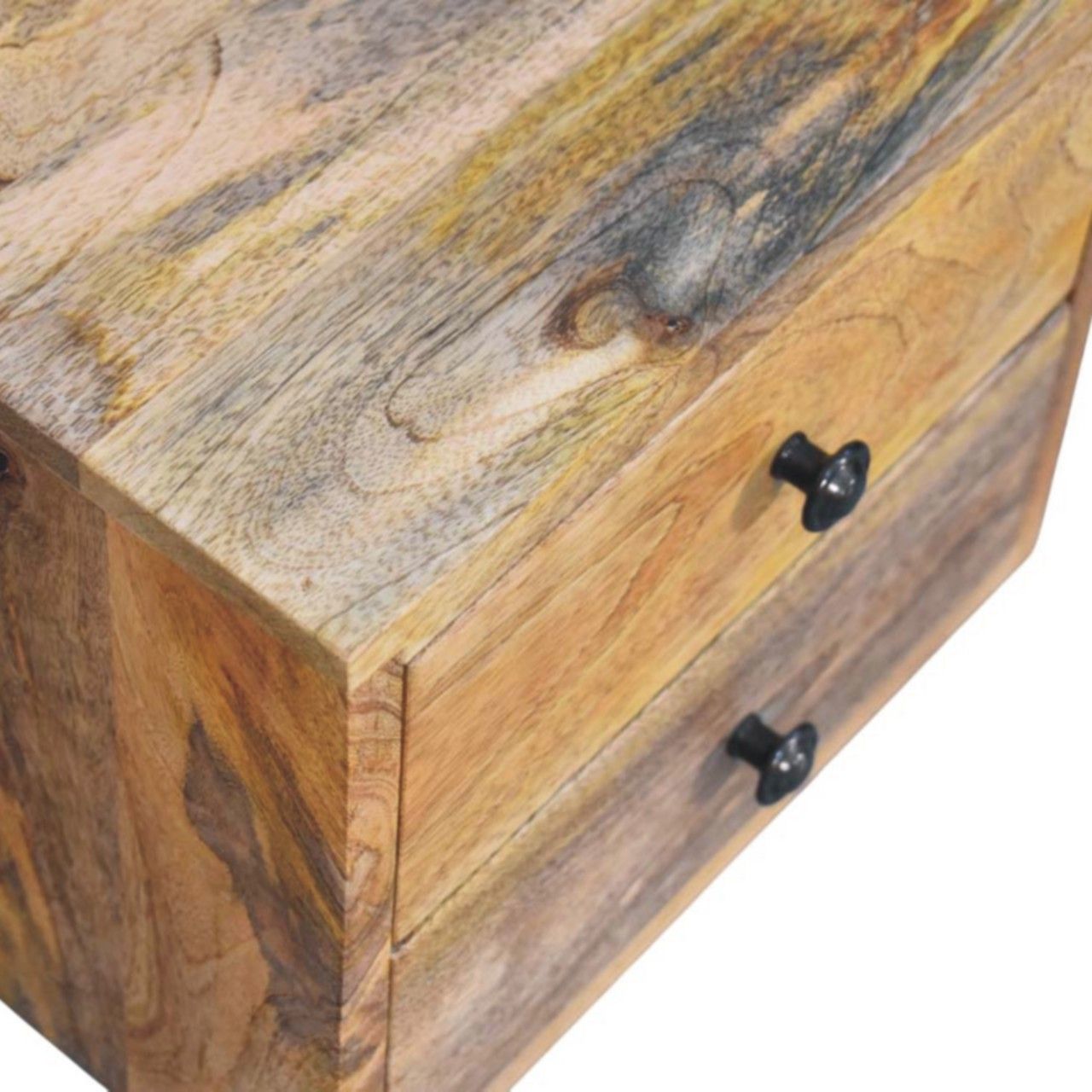 Artisan - Solis 2-Drawer Oak-Ish Wall Mounted Nightstand