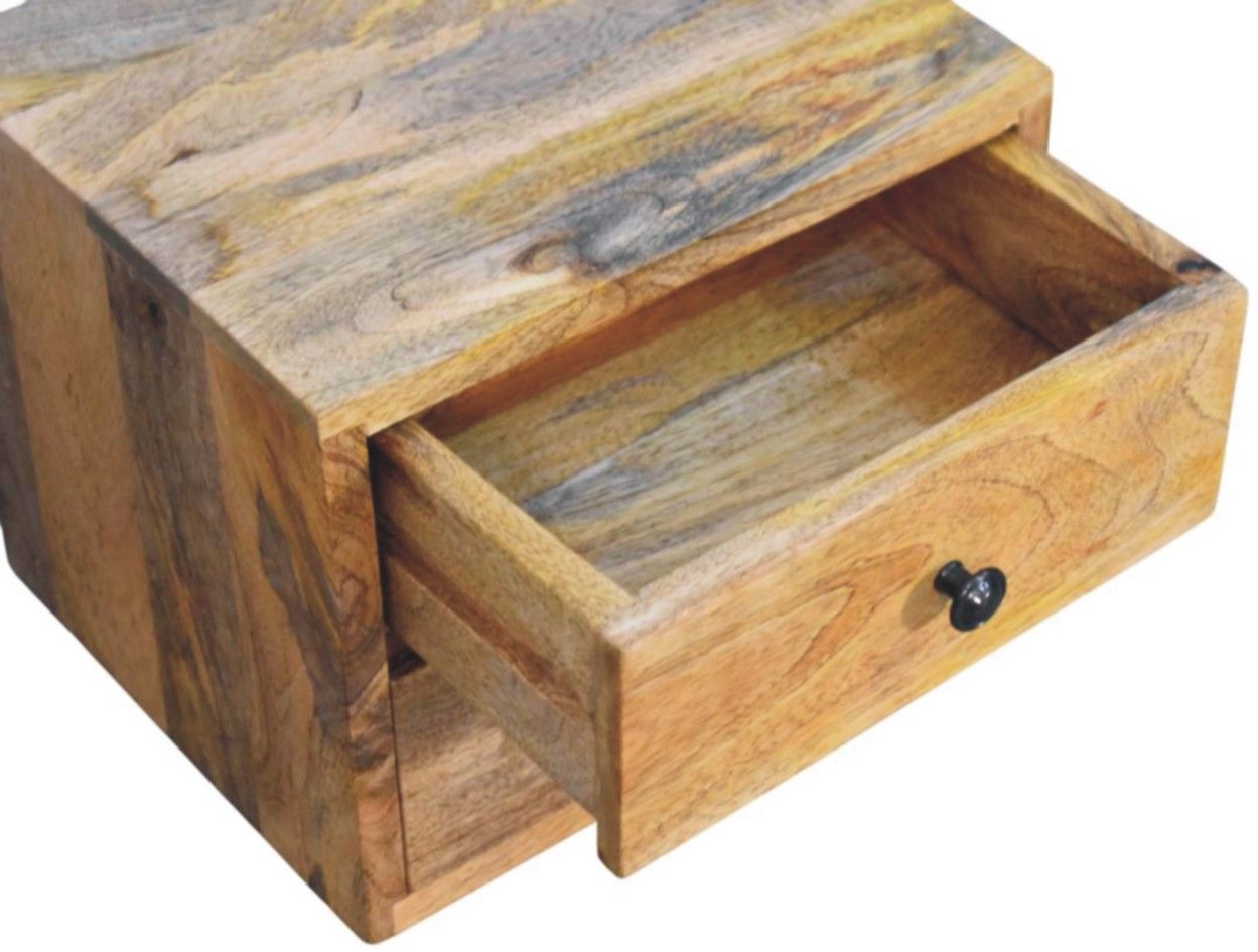 Artisan - Solis 2-Drawer Oak-Ish Wall Mounted Nightstand