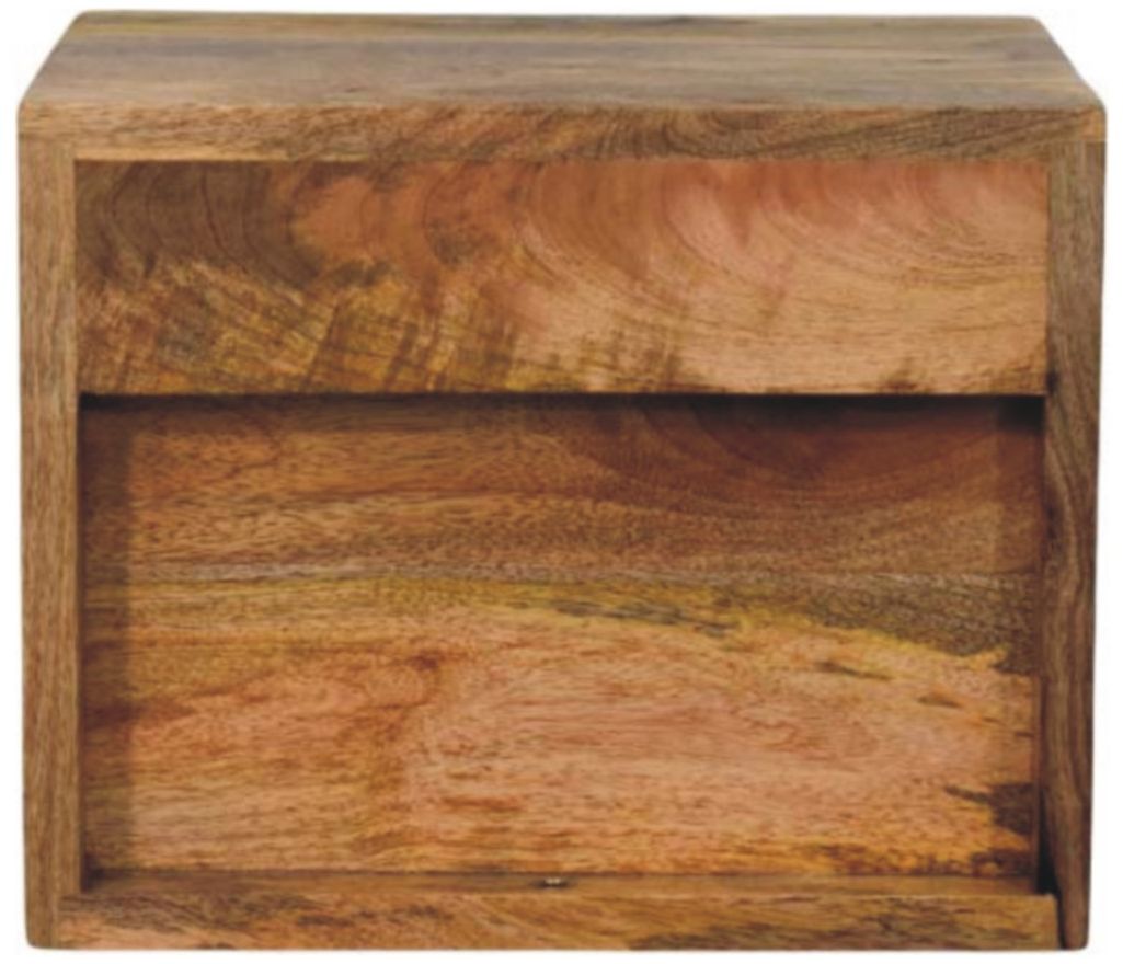 Artisan - Solis 2-Drawer Oak-Ish Wall Mounted Nightstand