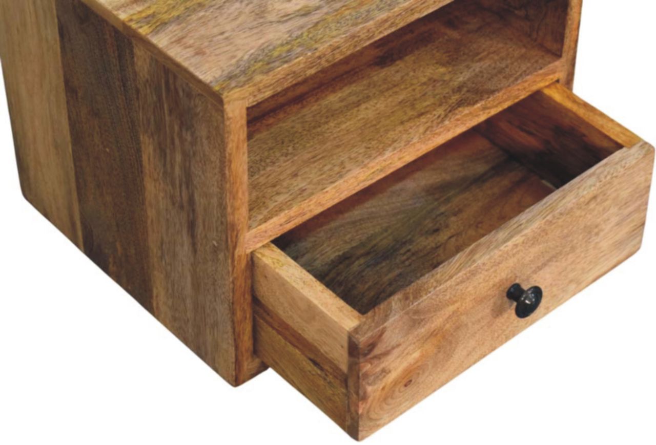 Artisan - Solis 1-Drawer Oak-Ish Wall Mounted Nightstand