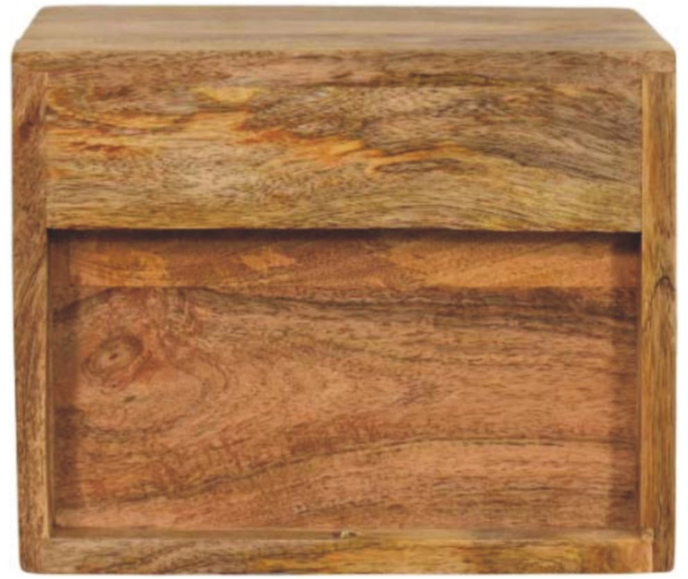 Artisan - Solis 1-Drawer Oak-Ish Wall Mounted Nightstand