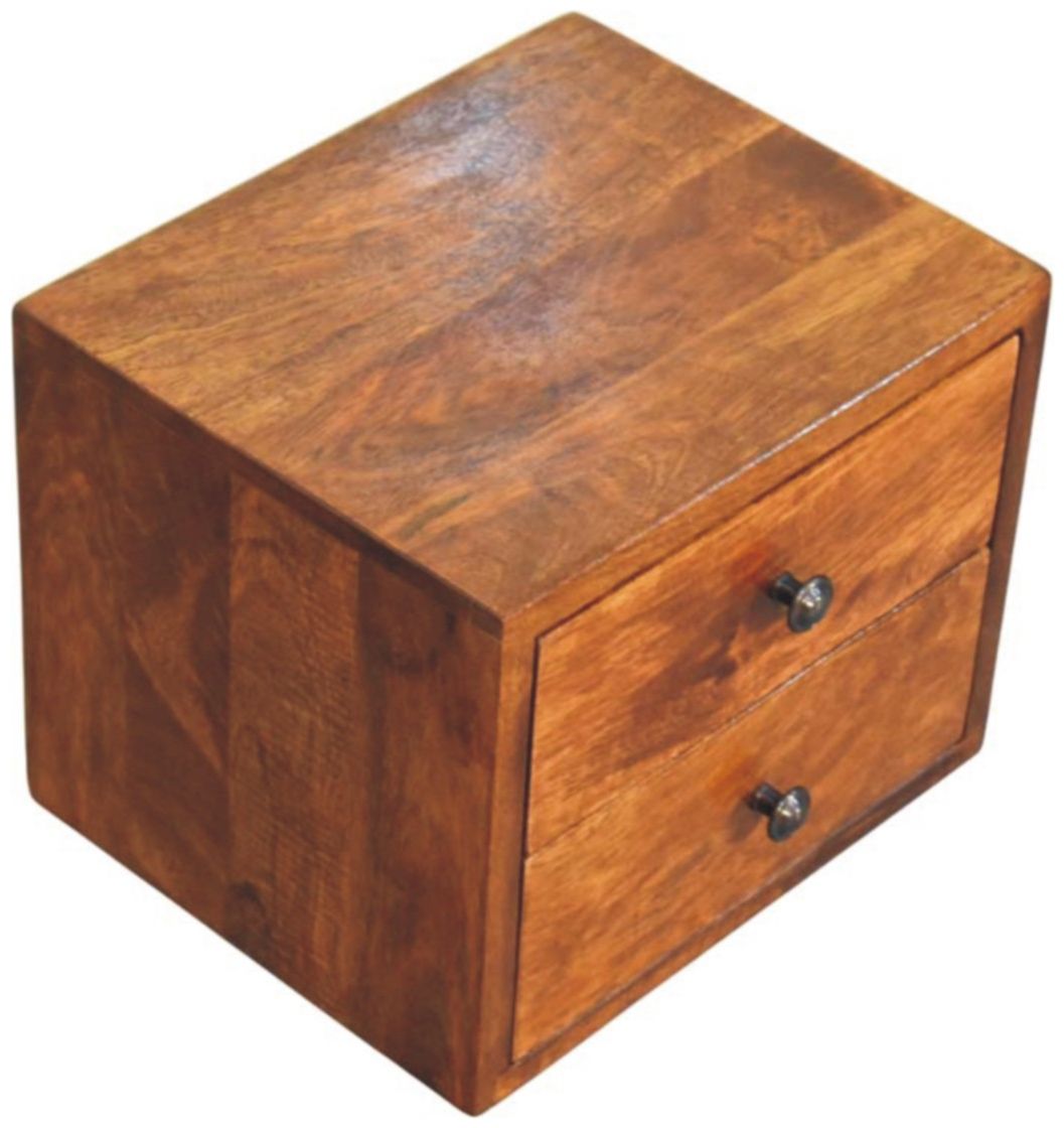 Artisan - Solis 2-Drawer Chestnut Wall Mounted Nightstand