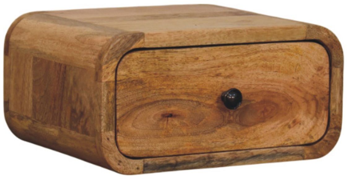 Artisan - Avora Mini Wall-Mounted Oak-Ish 1 Drawer Nightstand