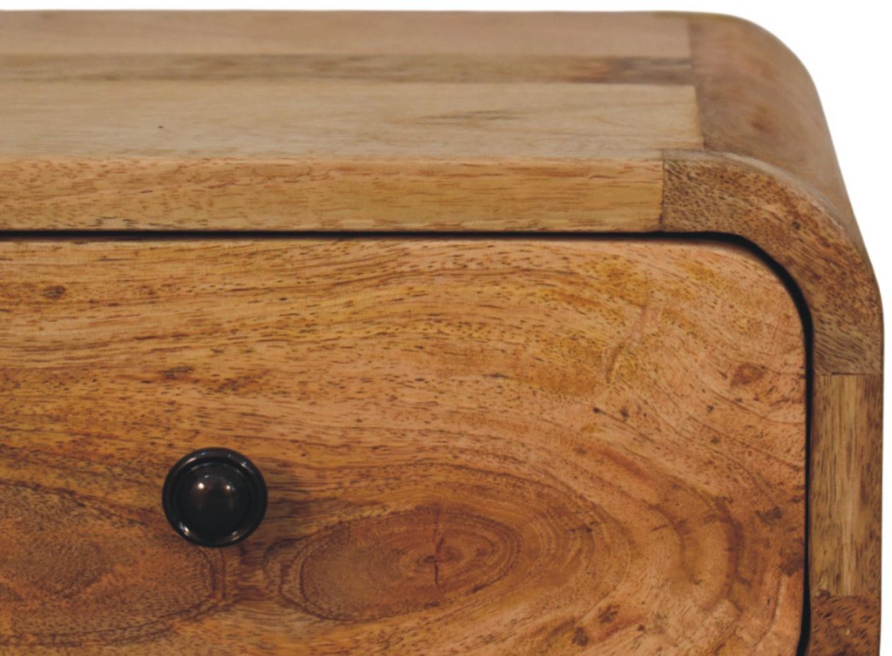 Artisan - Avora Mini Wall-Mounted Oak-Ish 1 Drawer Nightstand