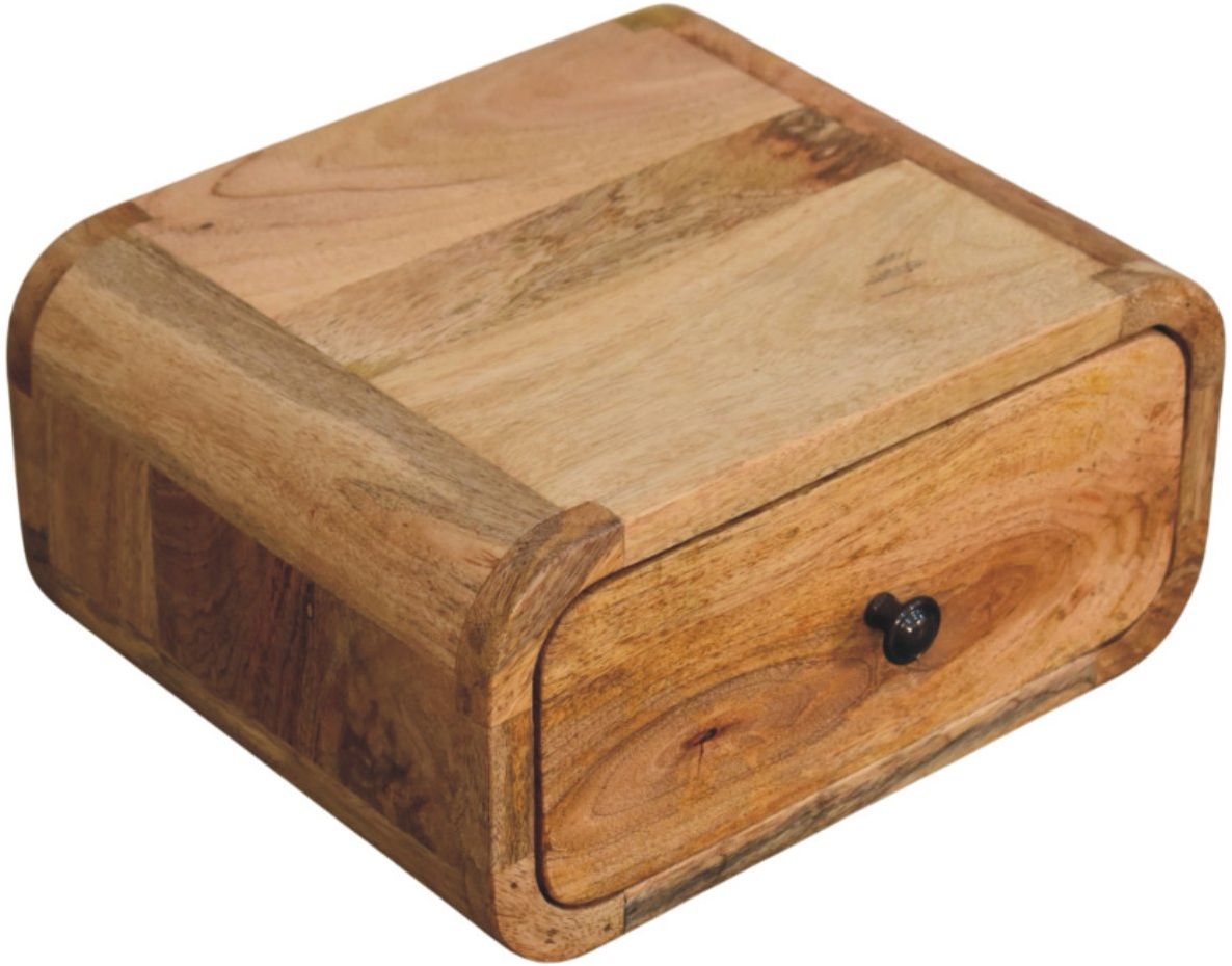 Artisan - Avora Mini Wall-Mounted Oak-Ish 1 Drawer Nightstand