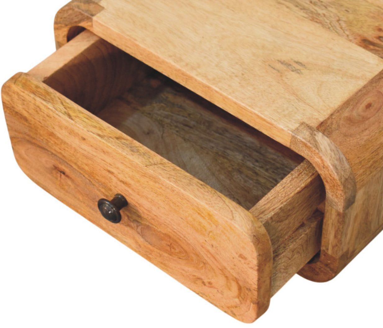 Artisan - Avora Mini Wall-Mounted Oak-Ish 1 Drawer Nightstand