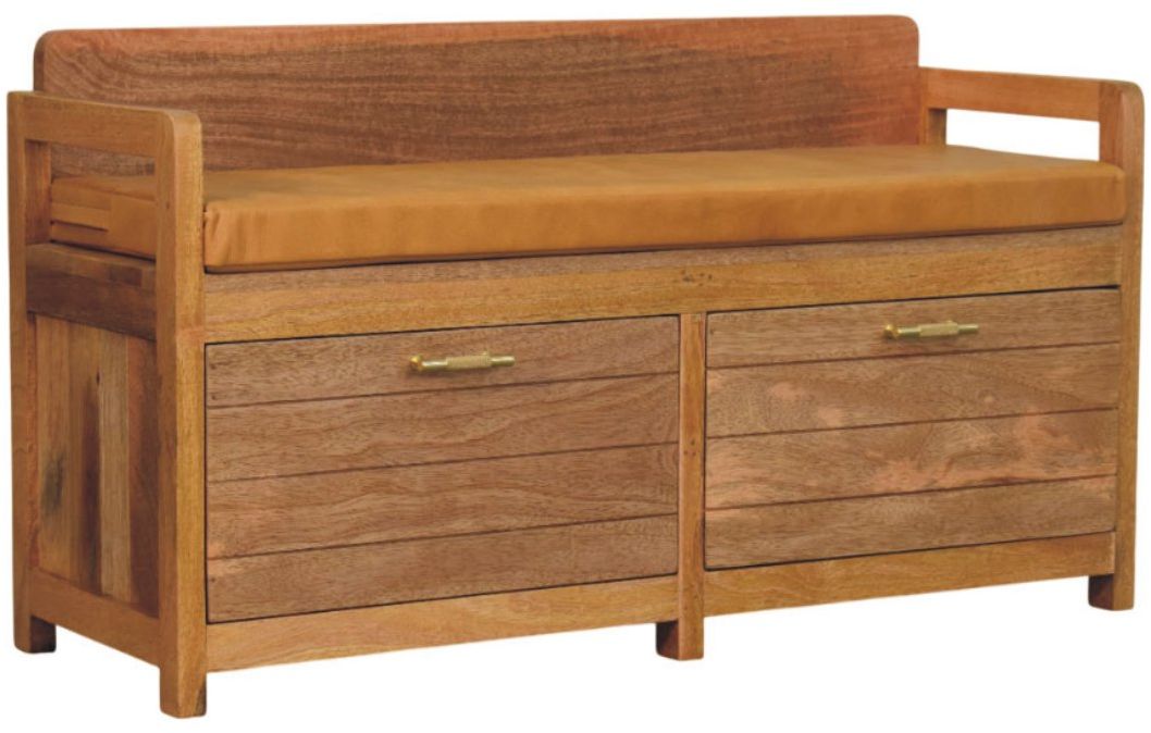 Artisan - Oxford Oak-Ish 2 Drawer Storage Bench