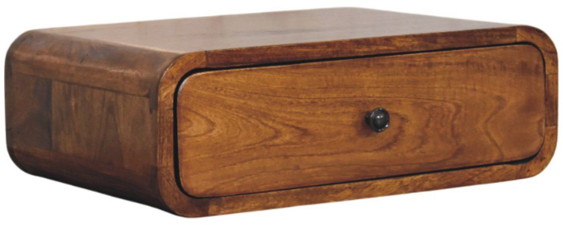 Artisan - Avora Wall-Mounted Honey Caramel 1 Drawer Nightstand