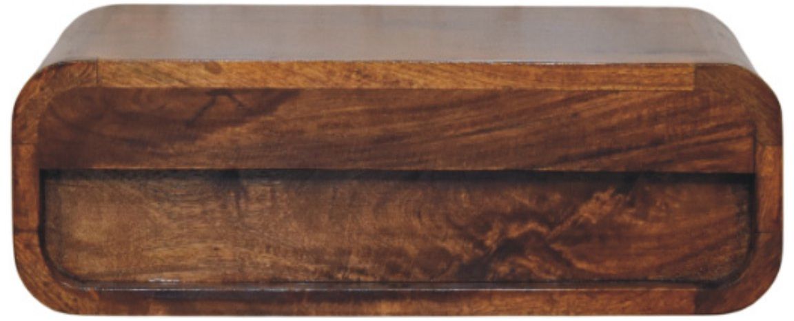 Artisan - Avora Wall-Mounted Honey Caramel 1 Drawer Nightstand