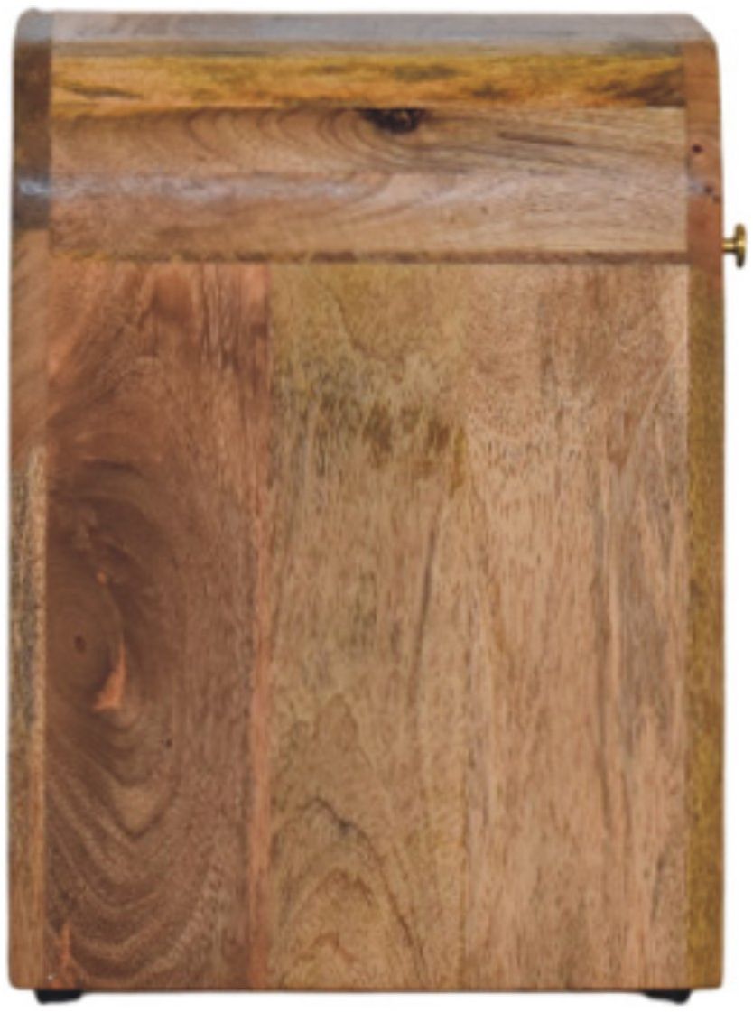 Artisan - Mini Darcy Oak-Ish Nightstand With Curved Edges