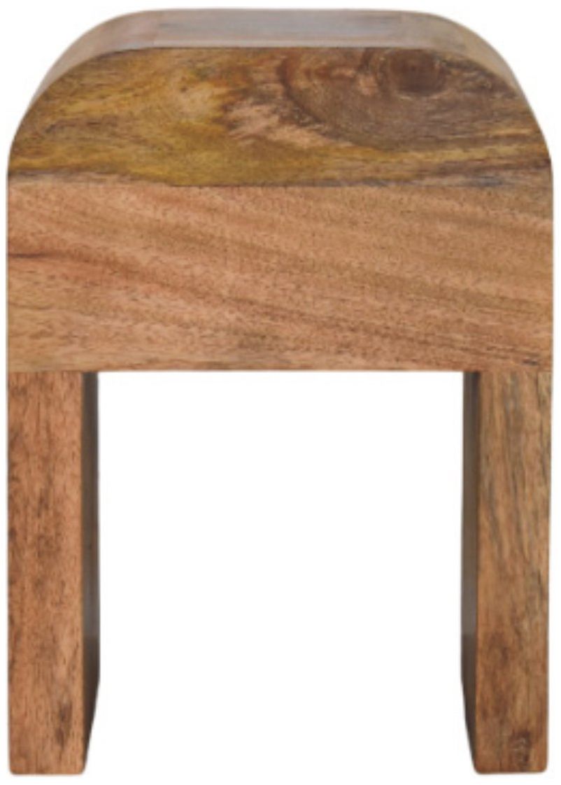Artisan - Mini Darcy Oak-Ish Nightstand With Curved Edges
