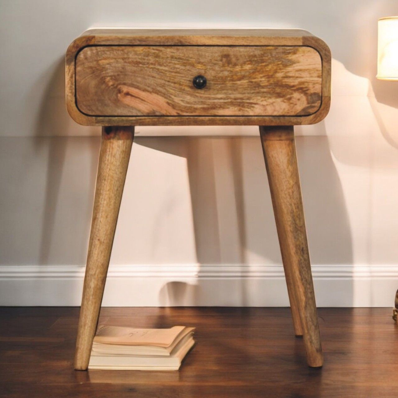 Artisan - Avora Oak-Ish Nightstand With 1 Drawer