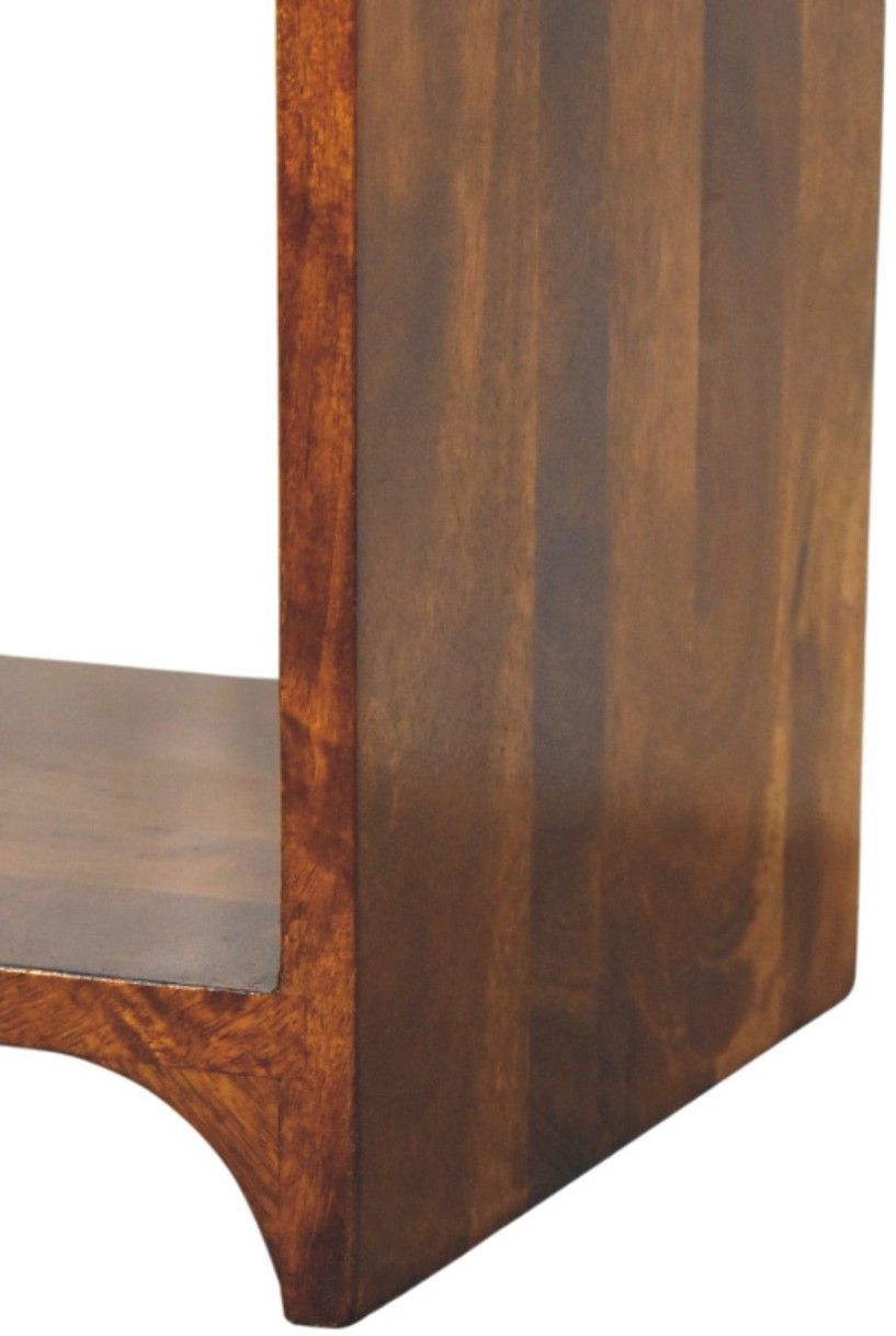 Artisan - Newton Mini Chestnut Nightstand With A Drawer And Open Shelf