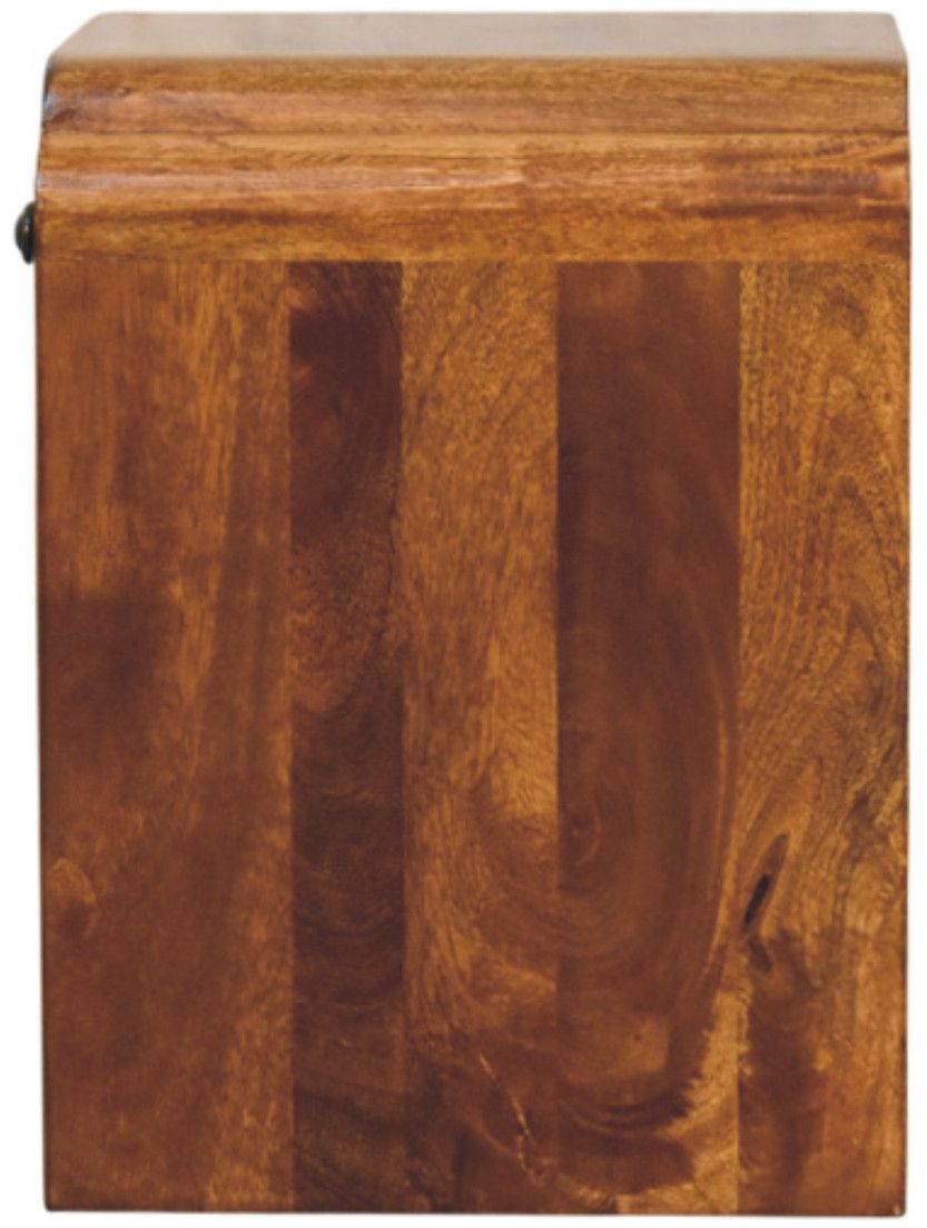 Artisan - Newton Mini Chestnut Nightstand With A Drawer And Open Shelf